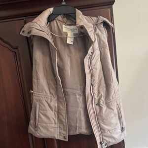 American Rag Women's Quilted Vest in Beige